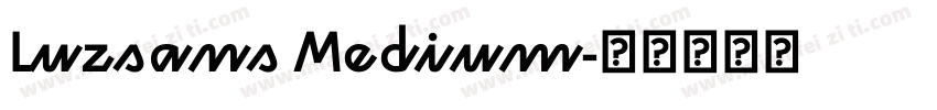 Luzsans Medium字体转换